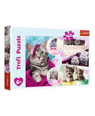 Trefl Red 160 Piece Kids Puzzle- Lovely Kittens