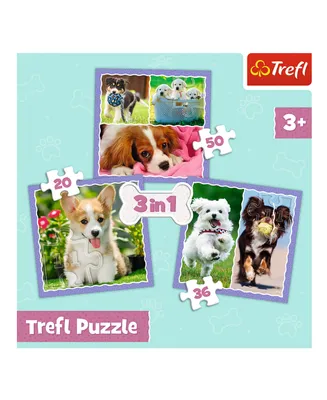 Trefl Preschool 3 In 1 Puzzle- Lovely Dogs