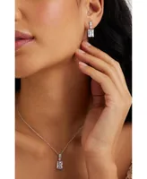 Eliot Danori Cubic Zirconia Emerald Shape Cubic Zirconia Drop Earring