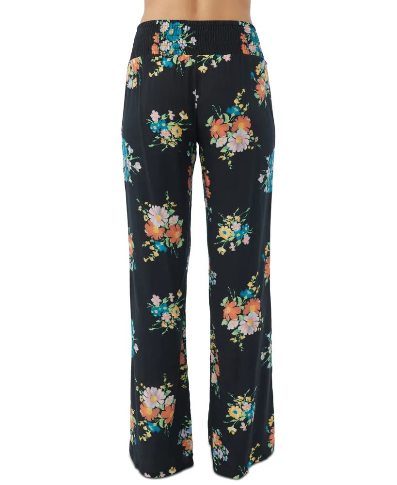 O'Neill Juniors' Johnny Coralina Printed Woven Pull-On Pants