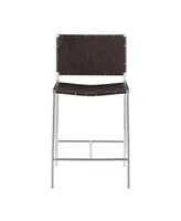 Coaster Home Furnishings Polyvinyl Chloride Upholstered Counter Height Stool with Open Back