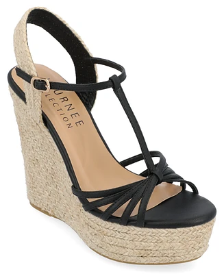 Journee Collection Women's Yara Platform Wedge Sandals