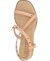 Journee Collection Women's Lindsay Studded Platform Sandals