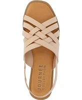 Journee Collection Women's Merrin Woven Sandals