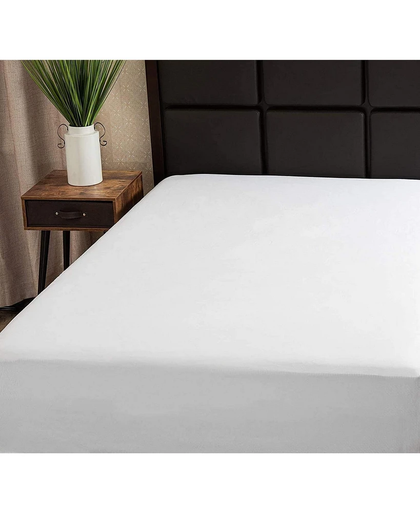 100% Premium Cotton Fitted Sheet - Soft and Breatheable 200 Thread Count 48 Inch White