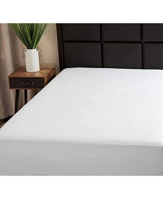 100% Premium Cotton Fitted Sheet - Soft and Breatheable 200 Thread Count 48 Inch White