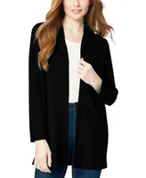 Jones New York Women's Relaxed V-Neck Open Cardigan