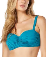 Coco Reef Women's Charisma Bra-Sized Pleated Bikini Top