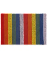 Chilewich Pride Stripe Shag Utility Floor Mat, 24'' x 36''