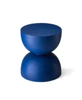 Glitzhome 17.75'' H Multi-Functional Magnesium Oxide Cobalt Garden Stool or Planter Stand or Accent Table