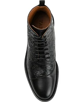 Taft Men's Paris Floral Embossed Leather Dress Boots
