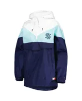 Women's Tommy Hilfiger Blue, Deep Sea Blue Seattle Kraken Staci Half-Zip Windbreaker Jacket