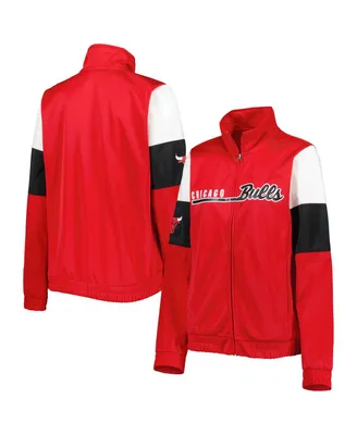 Women's G-iii 4Her by Carl Banks Red Chicago Bulls Change Up Full-Zip Track Jacket