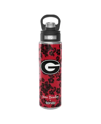 Vera Bradley x Tervis Georgia Bulldogs 24 Oz Wide Mouth Bottle with Deluxe Lid