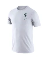 Men's Nike White Michigan State Spartans Dna Logo Performance T-shirt