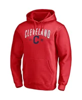 Men's Fanatics Red Cleveland Indians Big and Tall Cooperstown Collection Ultimate Champion Pullover Hoodie