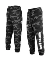 Men's New Era Black Chicago White Sox Camo Jogger Pants