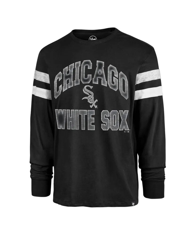Men's '47 Brand Black Chicago White Sox Irving Long Sleeve T-shirt