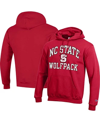Men's Champion Red Nc State Wolfpack High Motor Pullover Hoodie