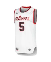 Men's Under Armour White Cincinnati Bearcats Replica Basketball Jersey