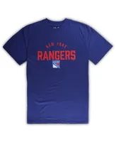 Men's New York Rangers Blue, Heather Gray Big and Tall T-shirt Pants Lounge Set