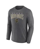 Men's Fanatics Heather Charcoal Vegas Golden Knights Special Edition 2.0 Scoring Chance Long Sleeve T-shirt