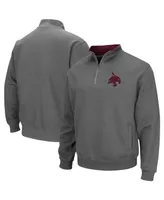 Men's Colosseum Charcoal Texas State Bobcats Tortugas Logo Quarter-Zip Jacket