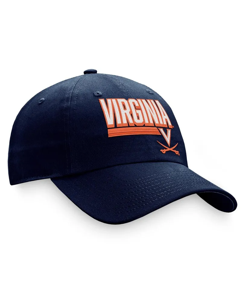 Men's Top of the World Navy Virginia Cavaliers Slice Adjustable Hat