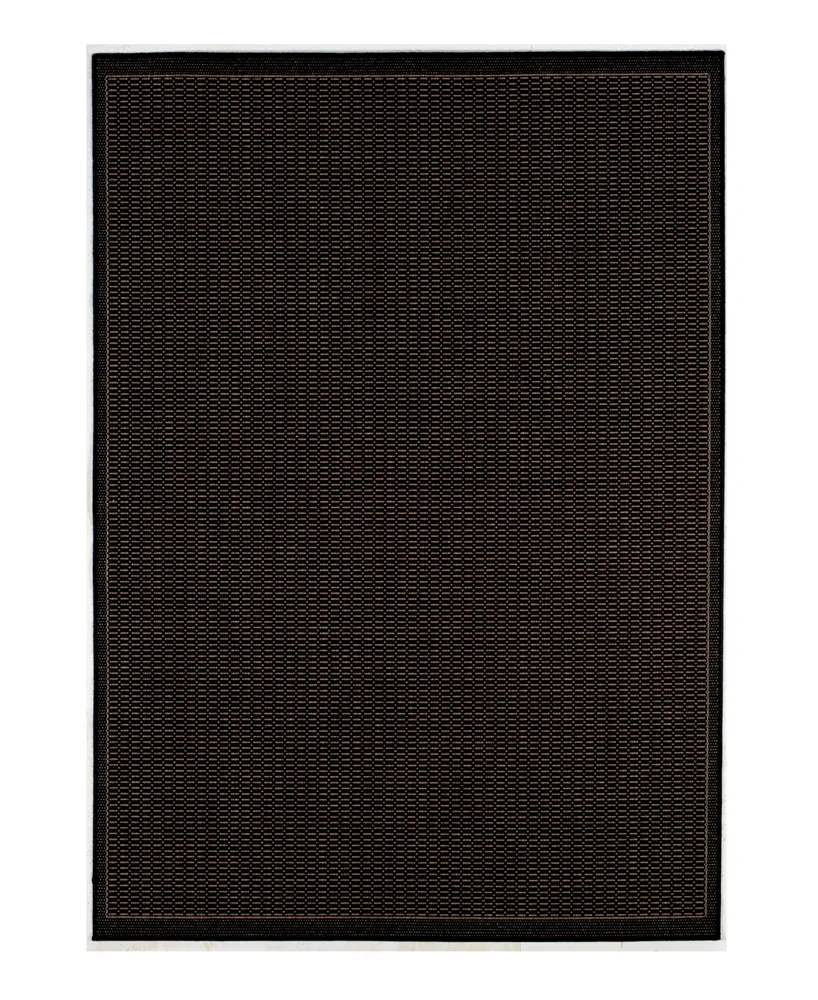 Couristan Recife Saddle Stitch Indoor /Outdoor Area Rug, Cocoa