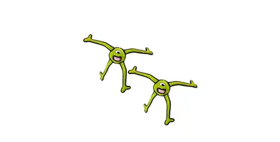 Tuffy Alien Ball Green Legs