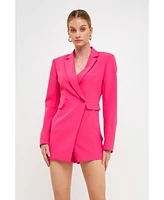 endless rose Women's Suit Blazer Romper