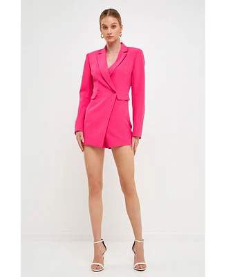 endless rose Women's Suit Blazer Romper