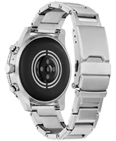 Citizen Unisex Cz Smart Wear Os Stainless Steel Bracelet Smart Watch 45mm - Silver