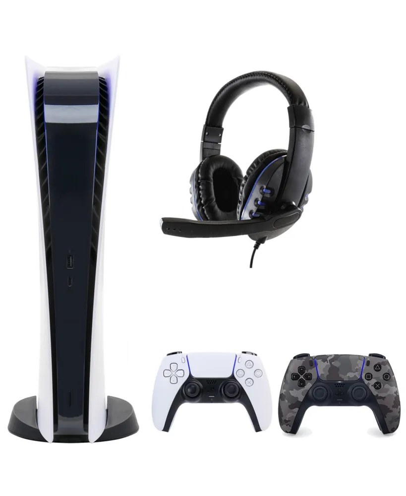 PS5 Digital Console w/ Extra Dualsense Controller & Universal Headset