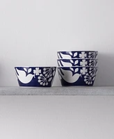 Noritake Bluefjord Set of 4 Cereal Bowls