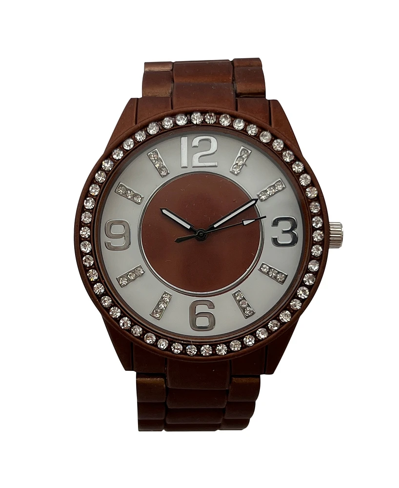 Olivia Pratt Sparkle and Matte Solid Colors Women Watch