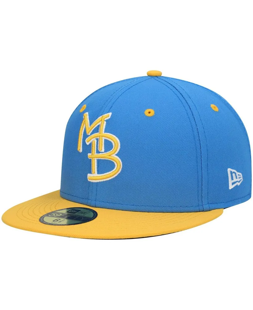 Men's New Era Blue Somerset Patriots Authentic Collection Alternate Logo 59FIFTY Fitted Hat