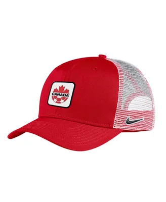Men's Nike Red Canada Soccer Classic99 Trucker Snapback Hat