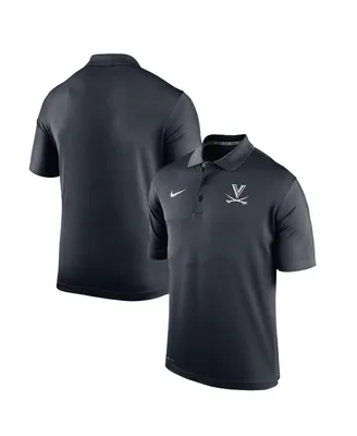 Men's Nike Black Virginia Cavaliers Dark Mode Logo Varsity Performance Polo Shirt