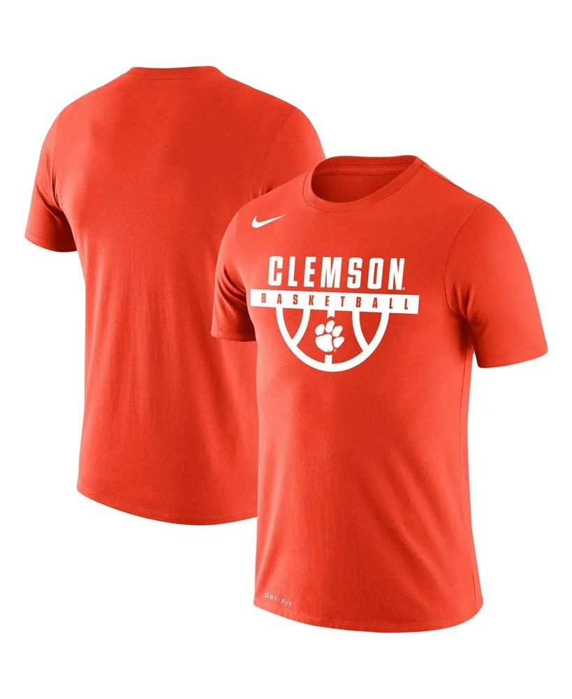 Men's Nike Orange Clemson Tigers Basketball Drop Legend Performance T-shirt