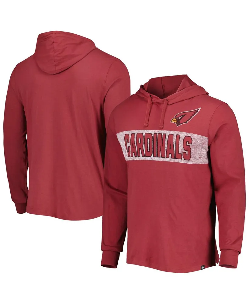 Men's '47 Brand Cardinal Arizona Cardinals Field Franklin Pullover Hoodie