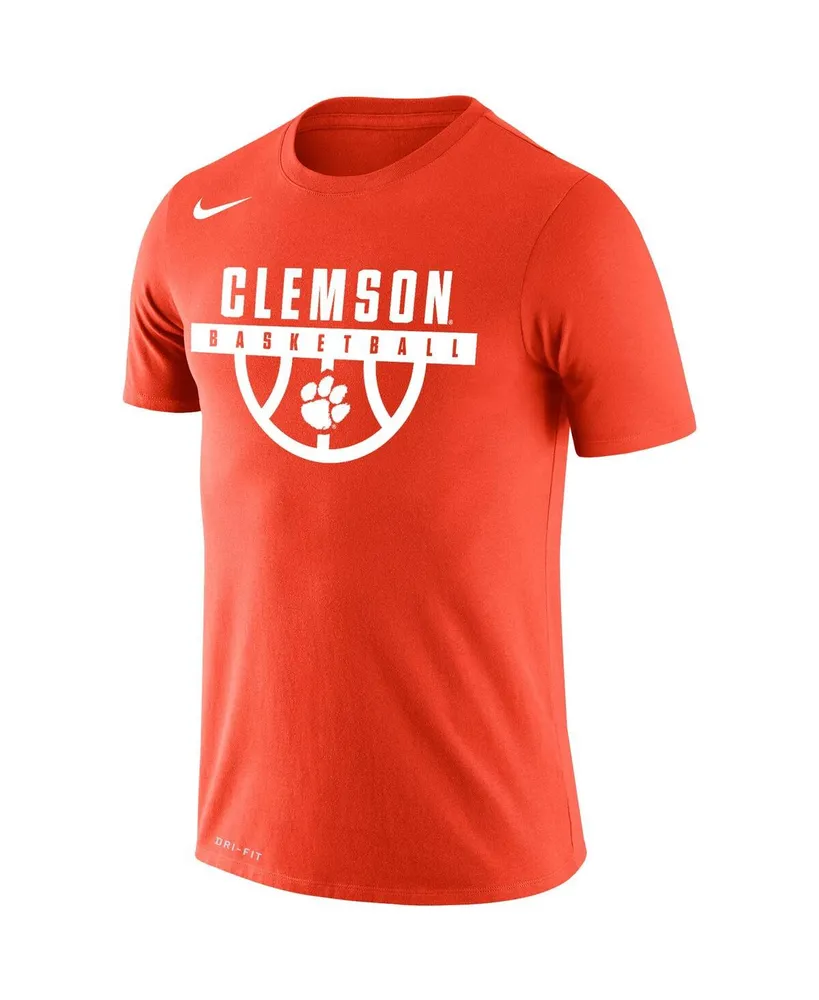 Men's Nike Orange Clemson Tigers Basketball Drop Legend Performance T-shirt