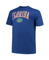 Men's Champion Royal Florida Gators Big and Tall Arch Over Wordmark T-shirt