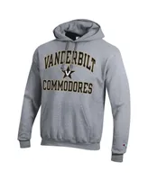 Men's Champion Heather Gray Vanderbilt Commodores High Motor Pullover Hoodie