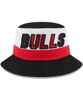 Men's New Era White, Black Chicago Bulls Back Half Bucket Hat