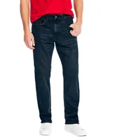 Nautica Men's Vintage Straight-Fit Stretch Denim 5-Pocket Jeans