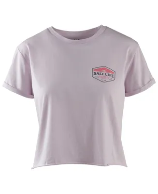 Salt Life Women's On The Horizon Cotton Cropped Short-Sleeved T-Shirt
