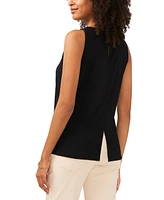 Vince Camuto Women's Crewneck Split Back Keyhole Tank Top