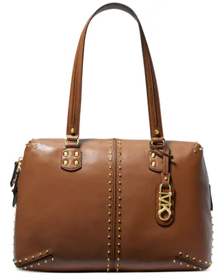 Michael Kors Astor Medium Studded Leather Shoulder Tote