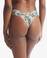 Hanky Panky Women's One Size Printed Original Rise Thong Underwear